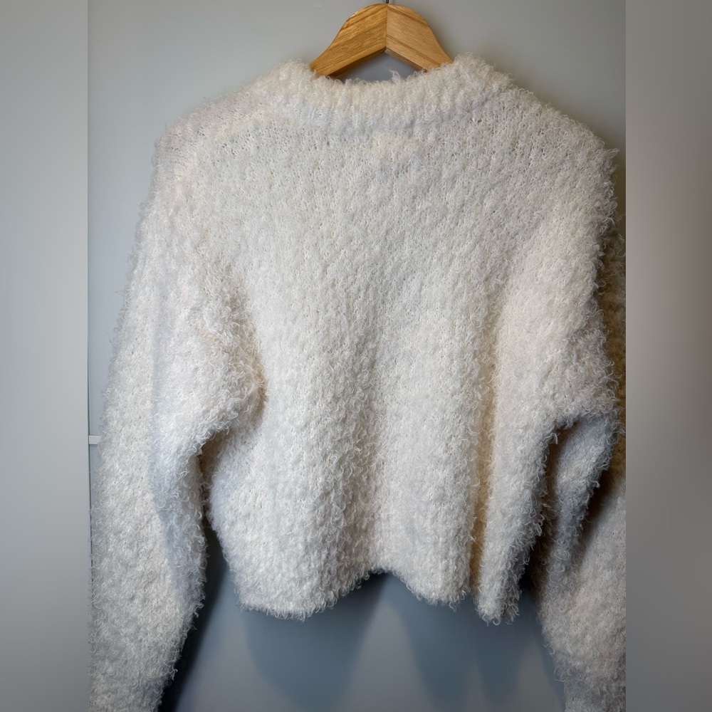 H&M Soft Cloud Dancer White Cowl Neck Sweater - Picture 4 of 5